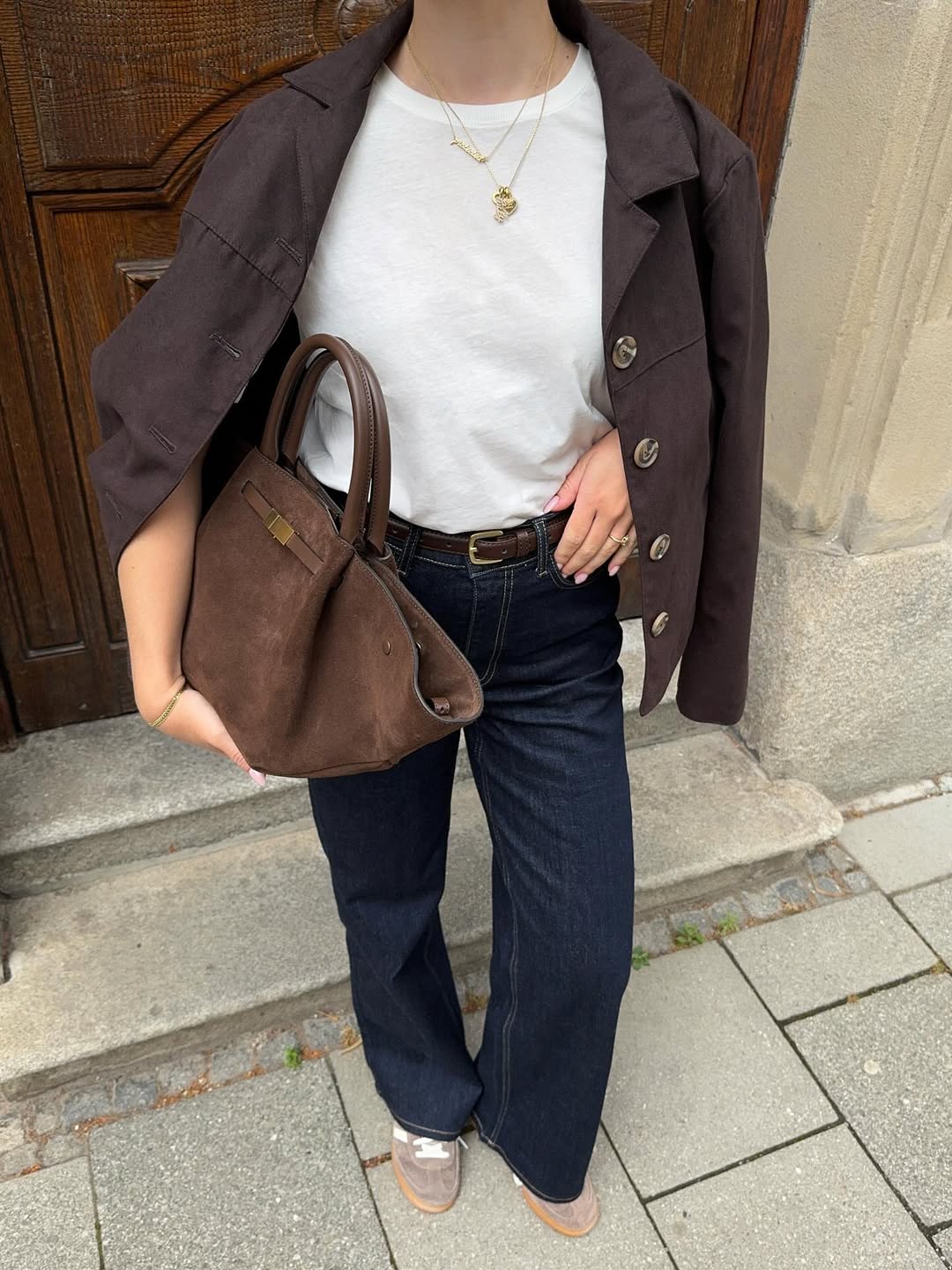 JDYNICO Faux Suede Jacket - Brun